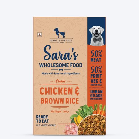 Sara's Wholesome Classic Chicken And Brown Rice Dog Food